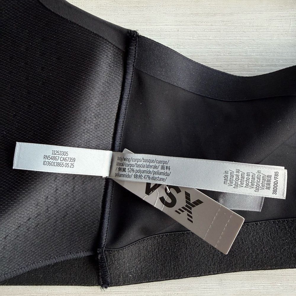 Victoria’s Secret VSX Knockout™ Front-Close Sports Bra Black 38DDD NWT - Picture 7 of 12